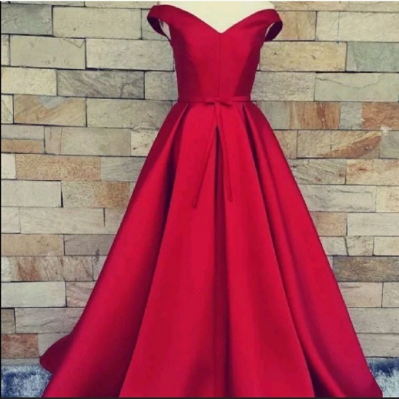 Dresses & Skirts - New off-shoulder satin gown Dresses & Skirts - New off-shoulder satin gown